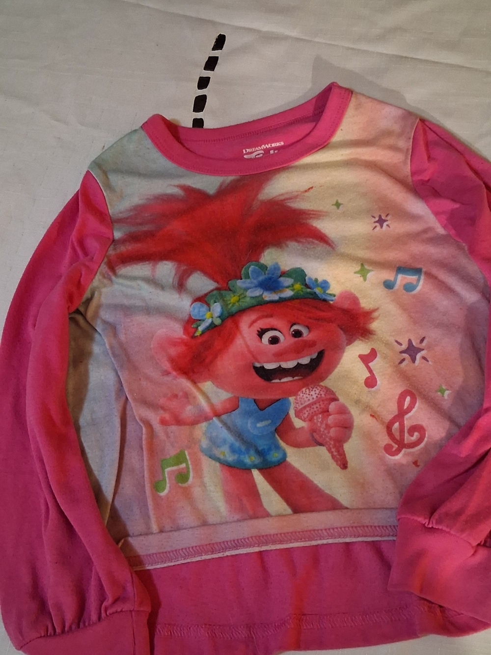 Trolls Bright Pink Long Sleeve Top with Poppy Graphic 6 260902